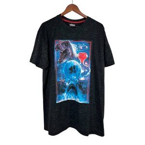 Universal Studios Graphic T-Shirt Jurassic Park ET Jaws Back To The Future XL